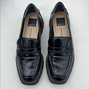 Dolce Vita Black Patent Leather Loafers